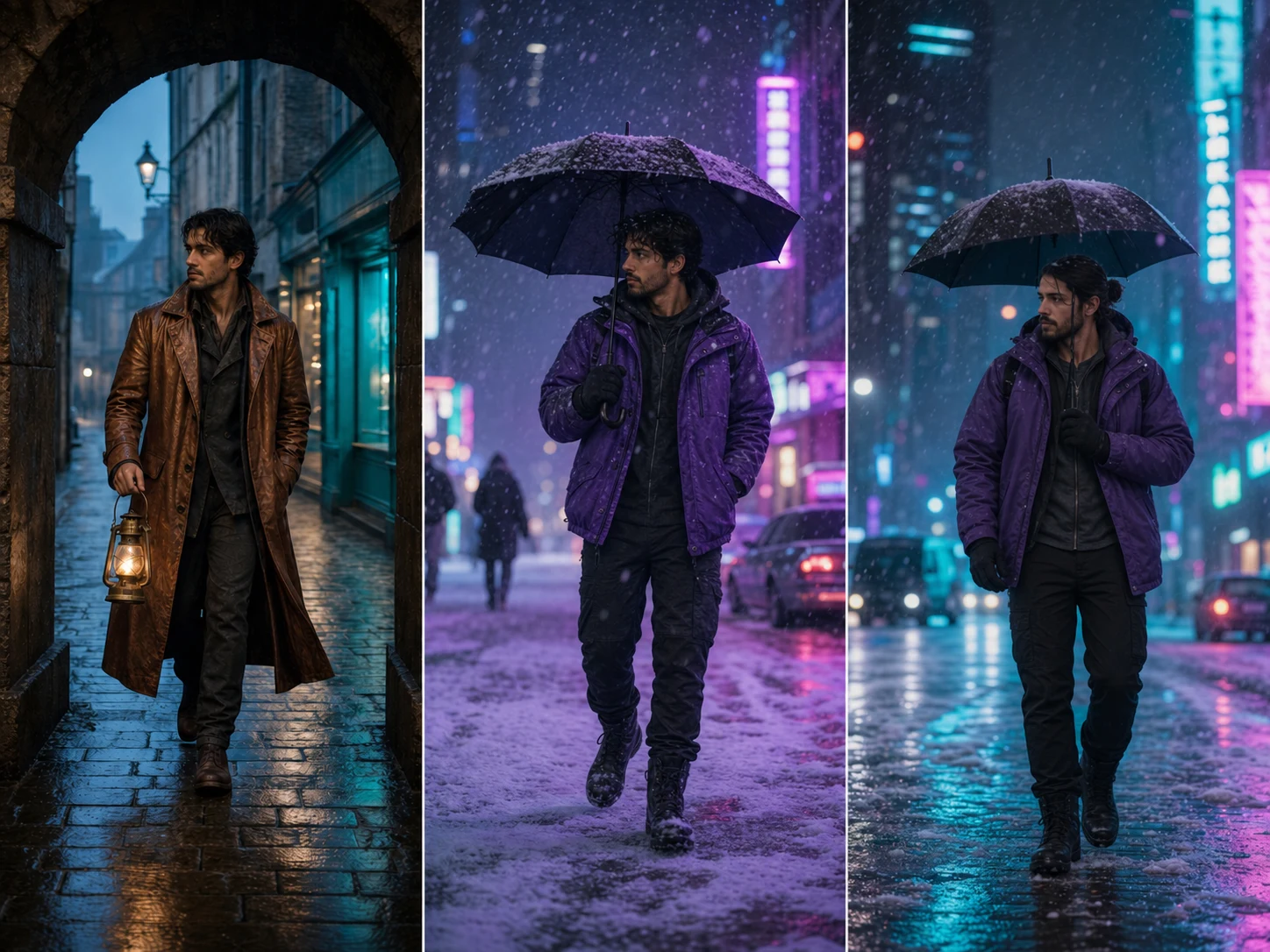 Editorial avoid pair changing identity, wardrobe, environment, and camera together