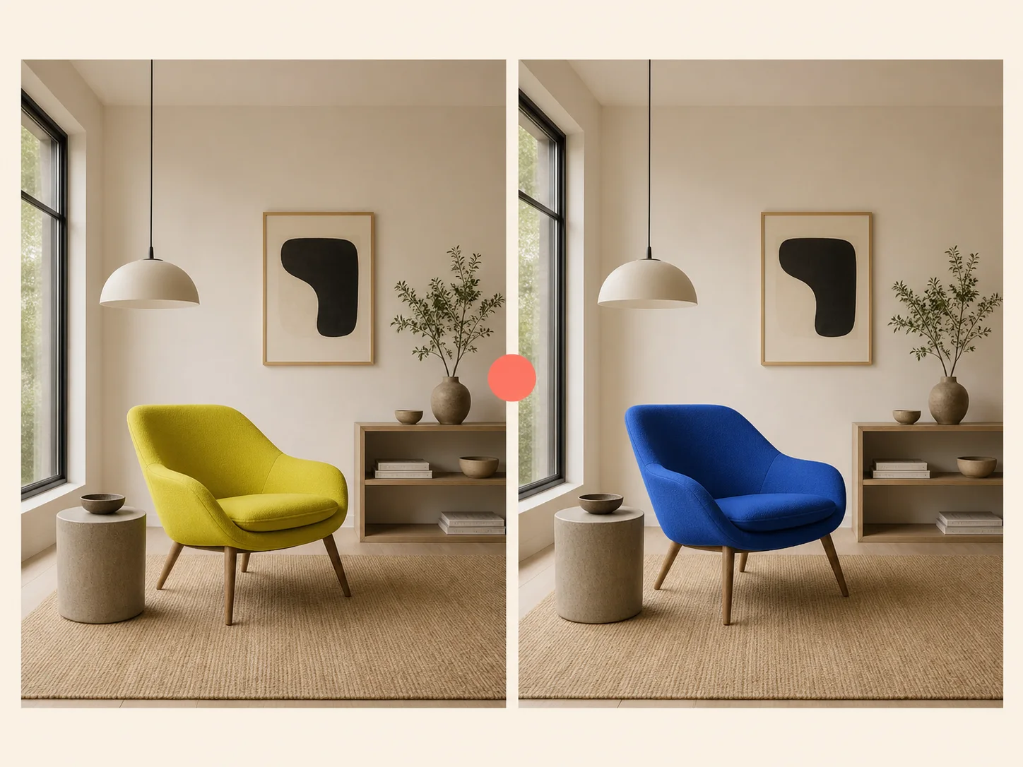 Recommended Nano Banana room edit changing only one chair color