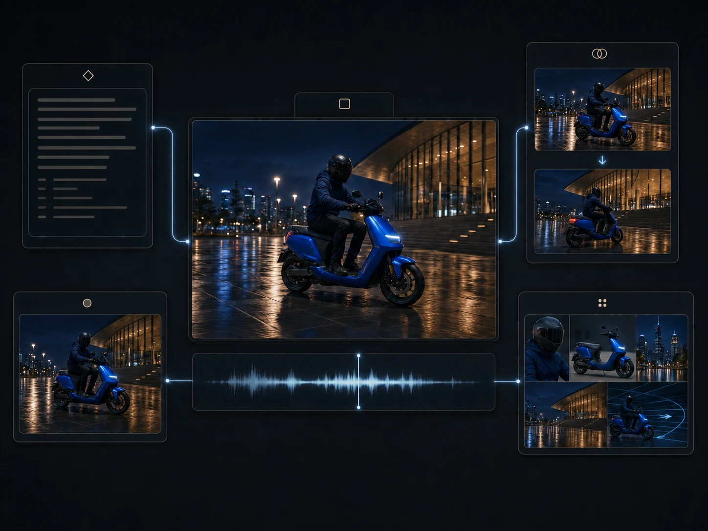 Seedance 2 Fast workflow connecting prompt, image, frame, and reference-led video creation