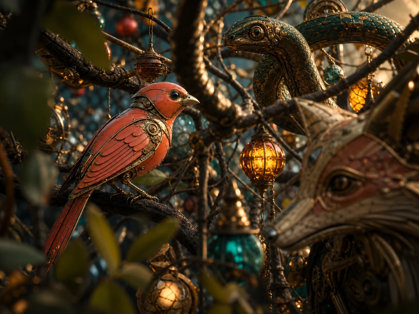 Crowded mechanical bird source frame with conflicting anchors and no motion space