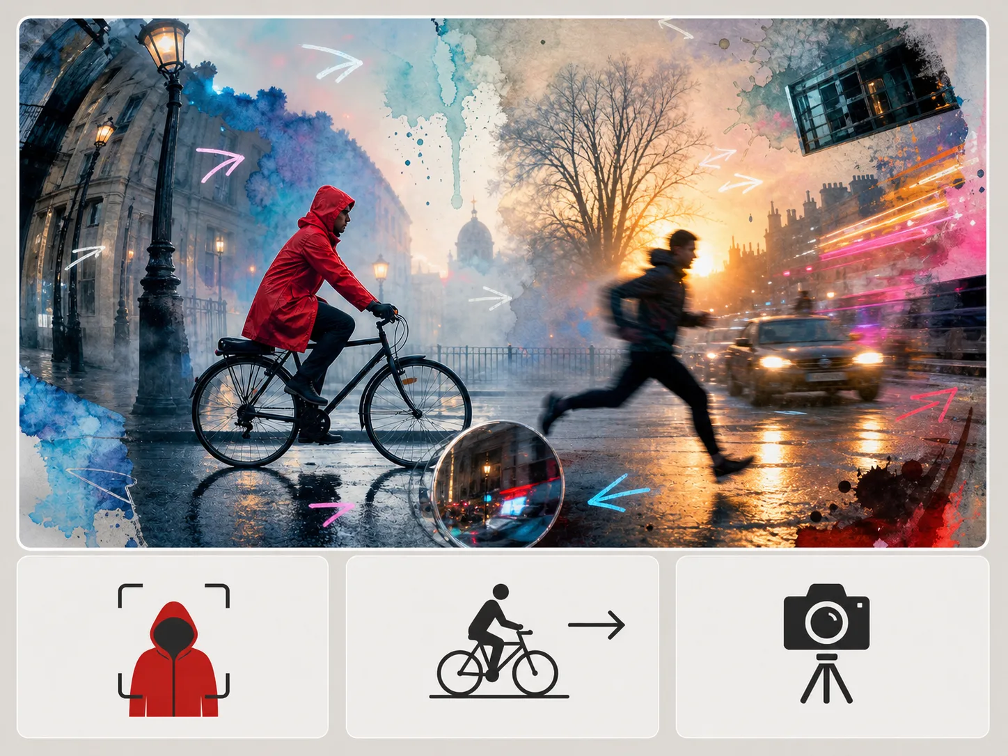 Avoid concept board with extra subjects, contradictory camera cues, actions, and visual styles
